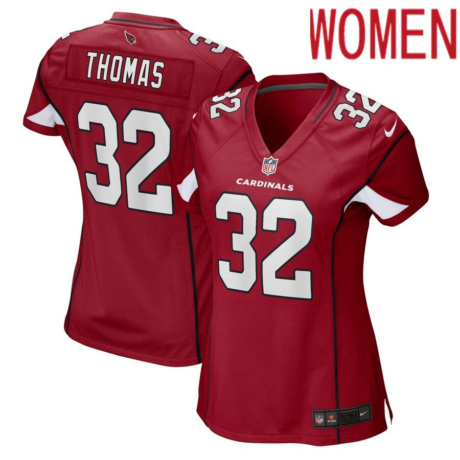 Women Arizona Cardinals 32 Josh Thomas Nike Cardinal Game Player NFL Jersey